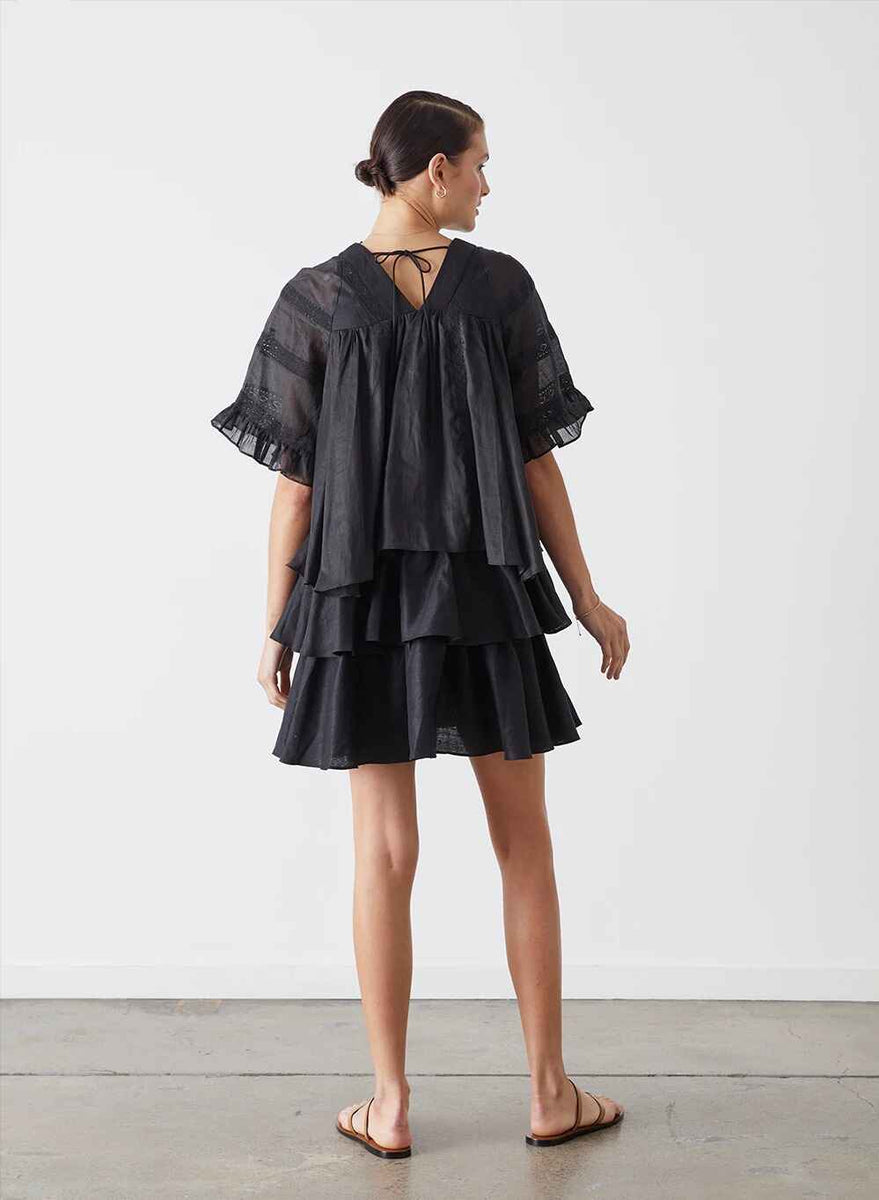ELLIE LINEN RAMIE SMOCK DRESS – Nueve Los Angeles