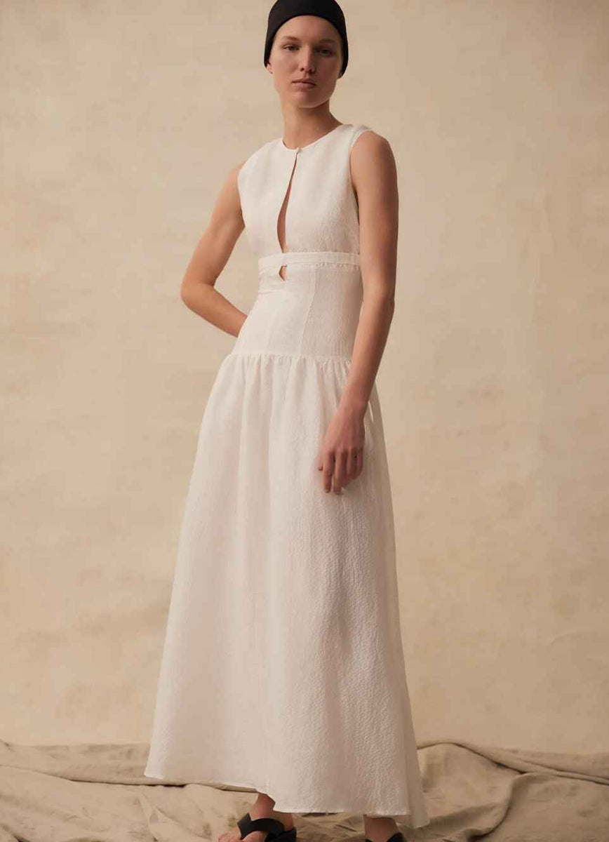 Loren Silk Linen Maxi Dress – Nueve Los Angeles