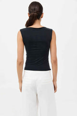 トップス yo biotop cupro jersey shirts Cupro Jersey Top - Black – Nueve Los Angeles