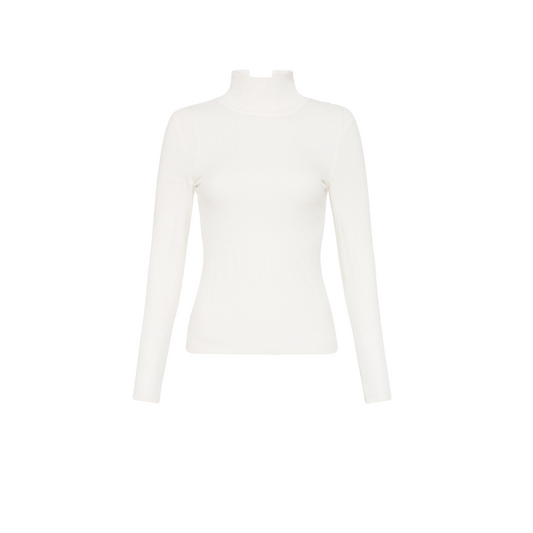 Second Skin Knit Top - White
