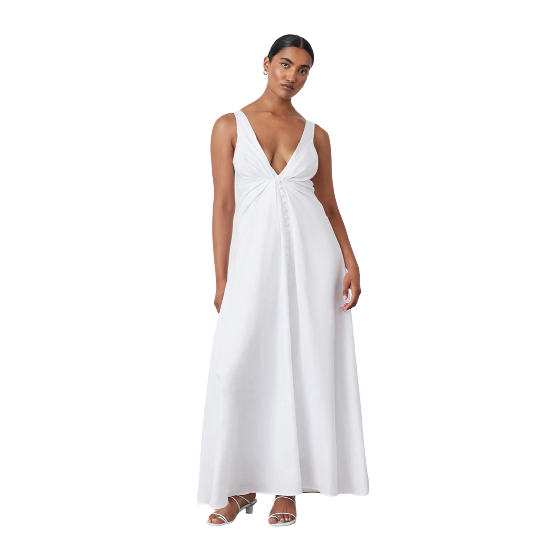 Sabrina Linen Maxi Dress Nueve Los Angeles Sabrina Linen Maxi Dress Nueve Los Angeles