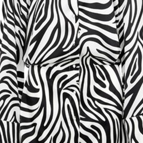 Silk Shirt Dress Zebra