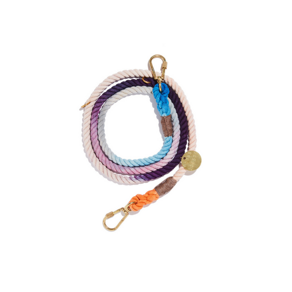 ADJUSTABLE THE LOIS OMBRE COTTON ROPE DOG LEASH