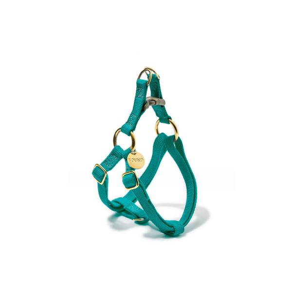 TEAL COTTON CAT & DOG HARNESS